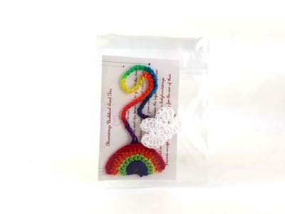 Umbilical Cord Tie - Rainbow & Cloud